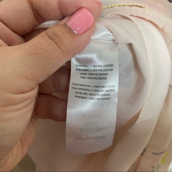 Self-Portrait Pink Asymmetric Graphic Floral-Print Dress Size 6 - Picture 6 of 10